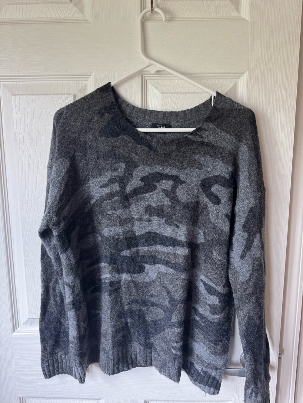 Rails Women's Gray Camo Crewneck Sweater